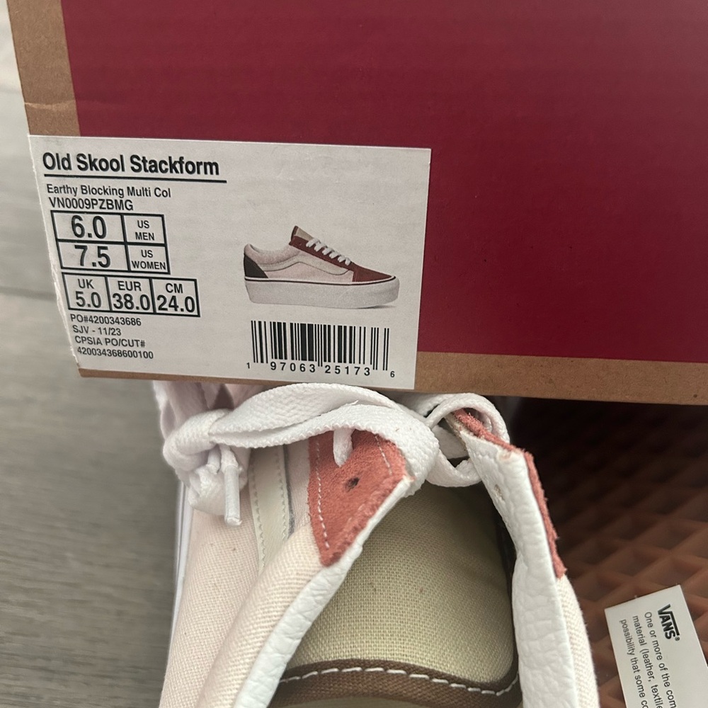 Vans old Skool stackform earthy blocking multi - Picture 4 of 7